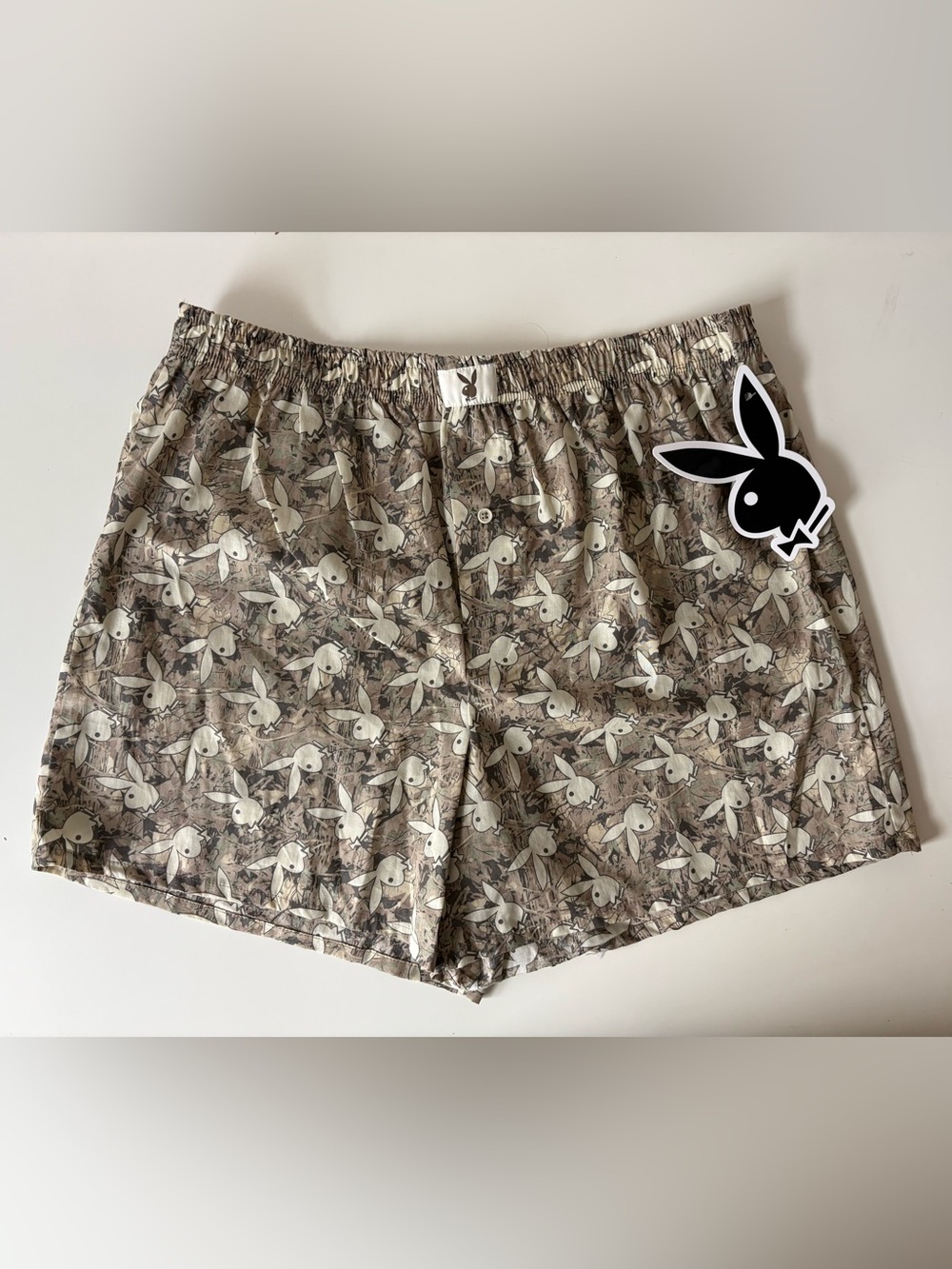 Playboy Tree Camu Bunny Cotton Brief Men’s Large NWT
